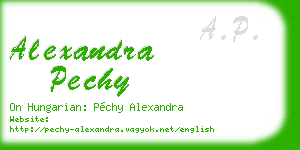 alexandra pechy business card