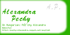 alexandra pechy business card